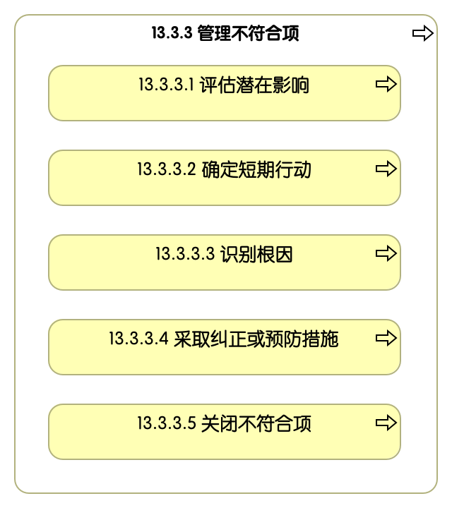 13.3.3 管理不符合项