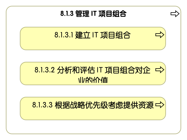 8.1.3 管理信息技术项目组合