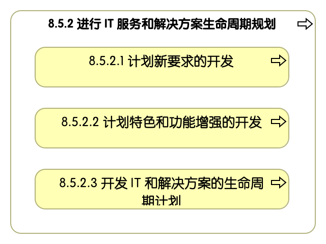 8.5.2 进行信息技术服务和解决方案生命周期规划