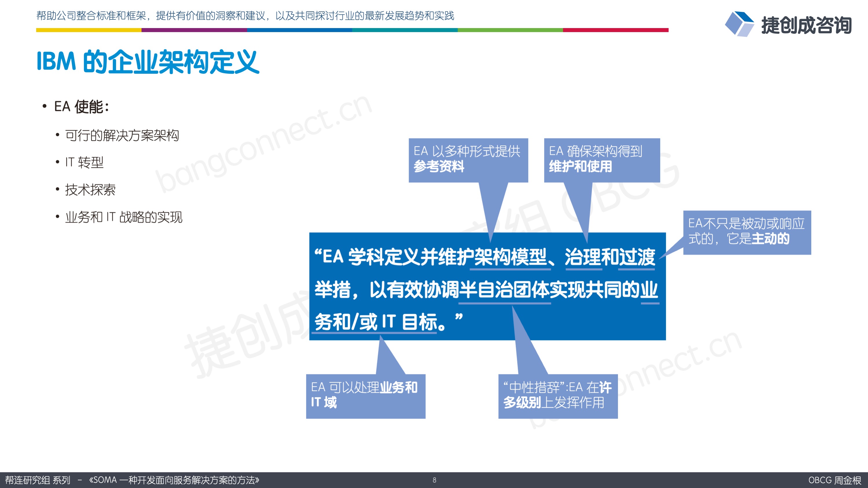 IBM 的企业架构定义